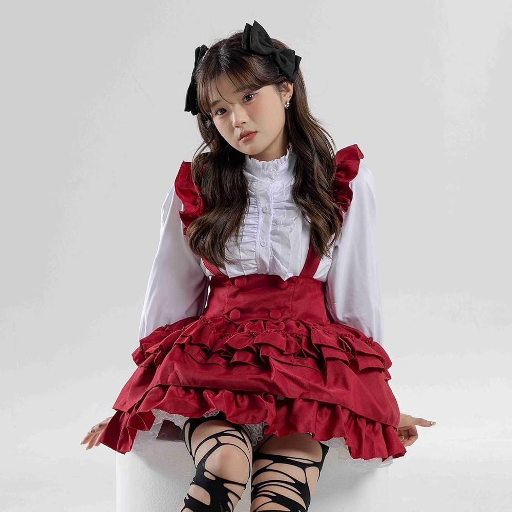 ロマンティックロリータ❤️ハートリボンで女子会デートにぴったり Amazon.co.jp: [SSUPTEMBER2] ワンピース ロリータ ジャンパー